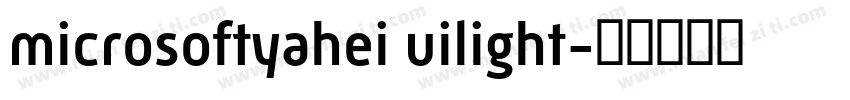 microsoftyahei uilight字体转换